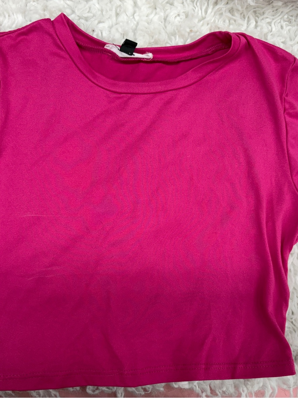 Classic Women's Crewneck Tee in Fuchsia Pink